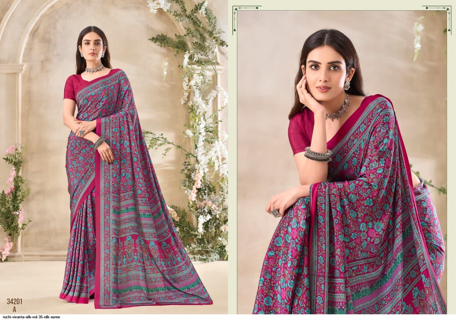 RUCHI VIVANTA SILK VOL 35 SILK SAREE 34201A
