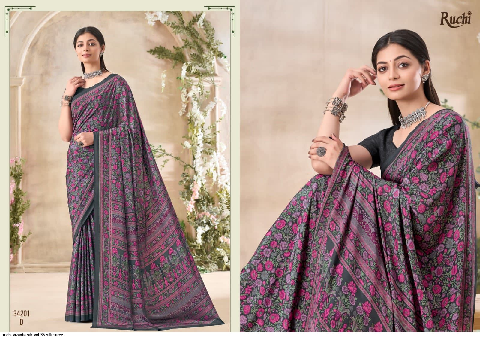 RUCHI VIVANTA SILK VOL 35 SILK SAREE 34201D