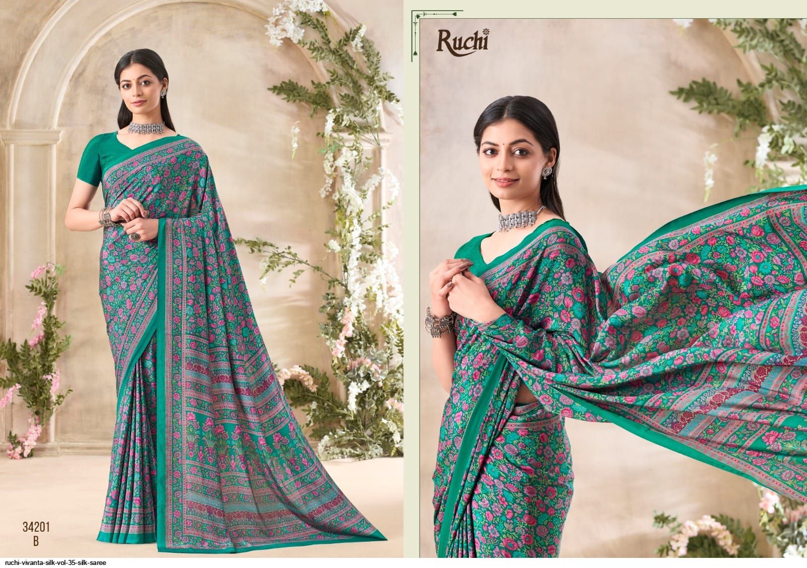 RUCHI VIVANTA SILK VOL 35 SILK SAREE 34201B