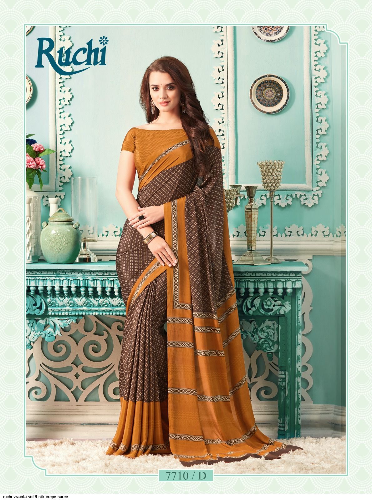 Ruchi Vivanta Vol 9 Silk Crepe Saree 0560