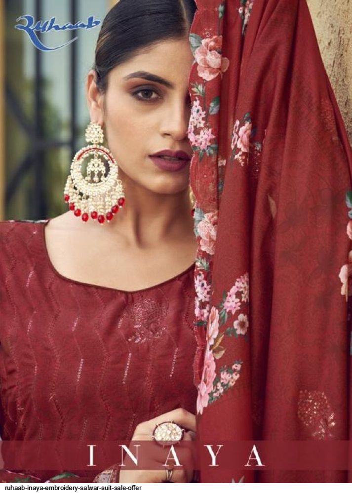 RUHAAB INAYA EMBROIDERY SALWAR SUIT SALE OFFER
