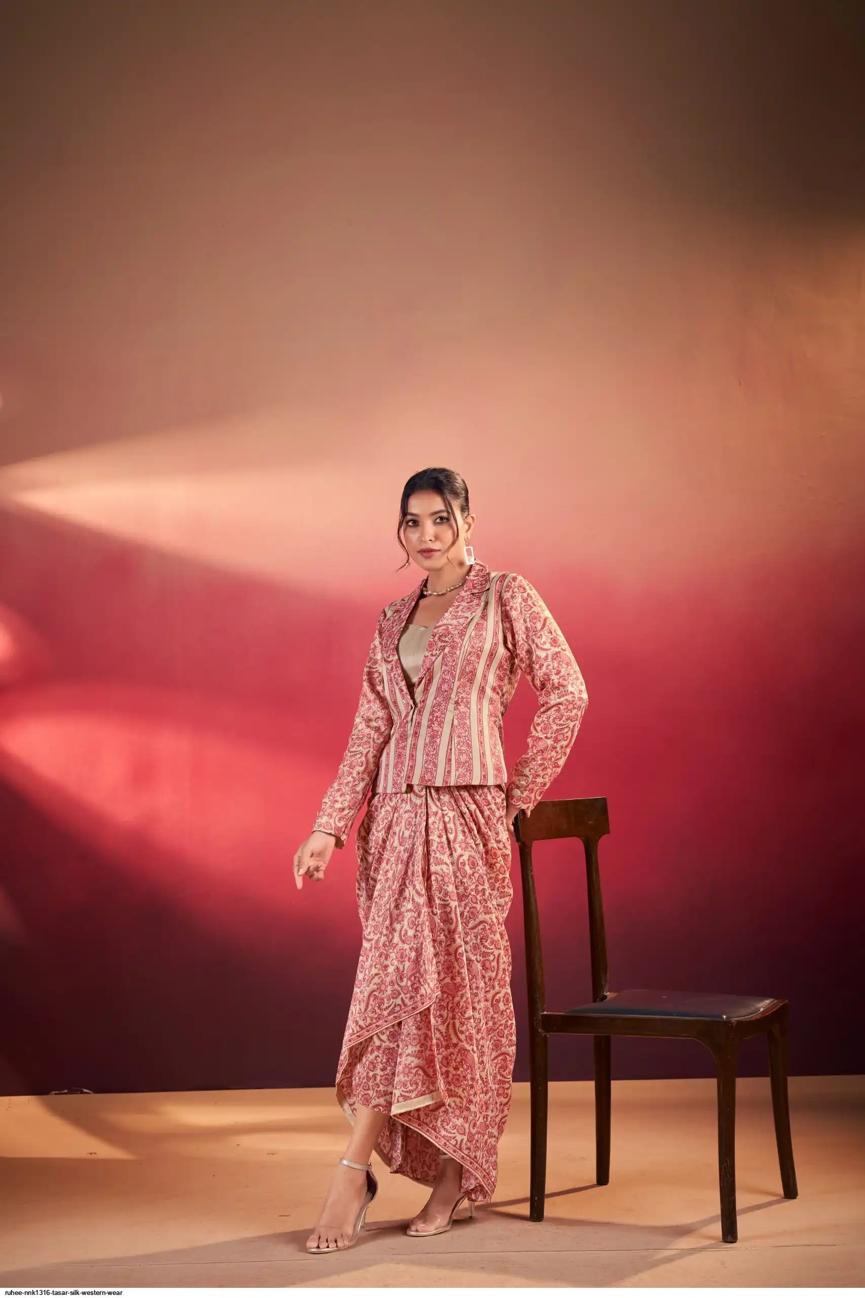 RUHEE NNK1316 TASAR SILK WESTERN WEAR 3