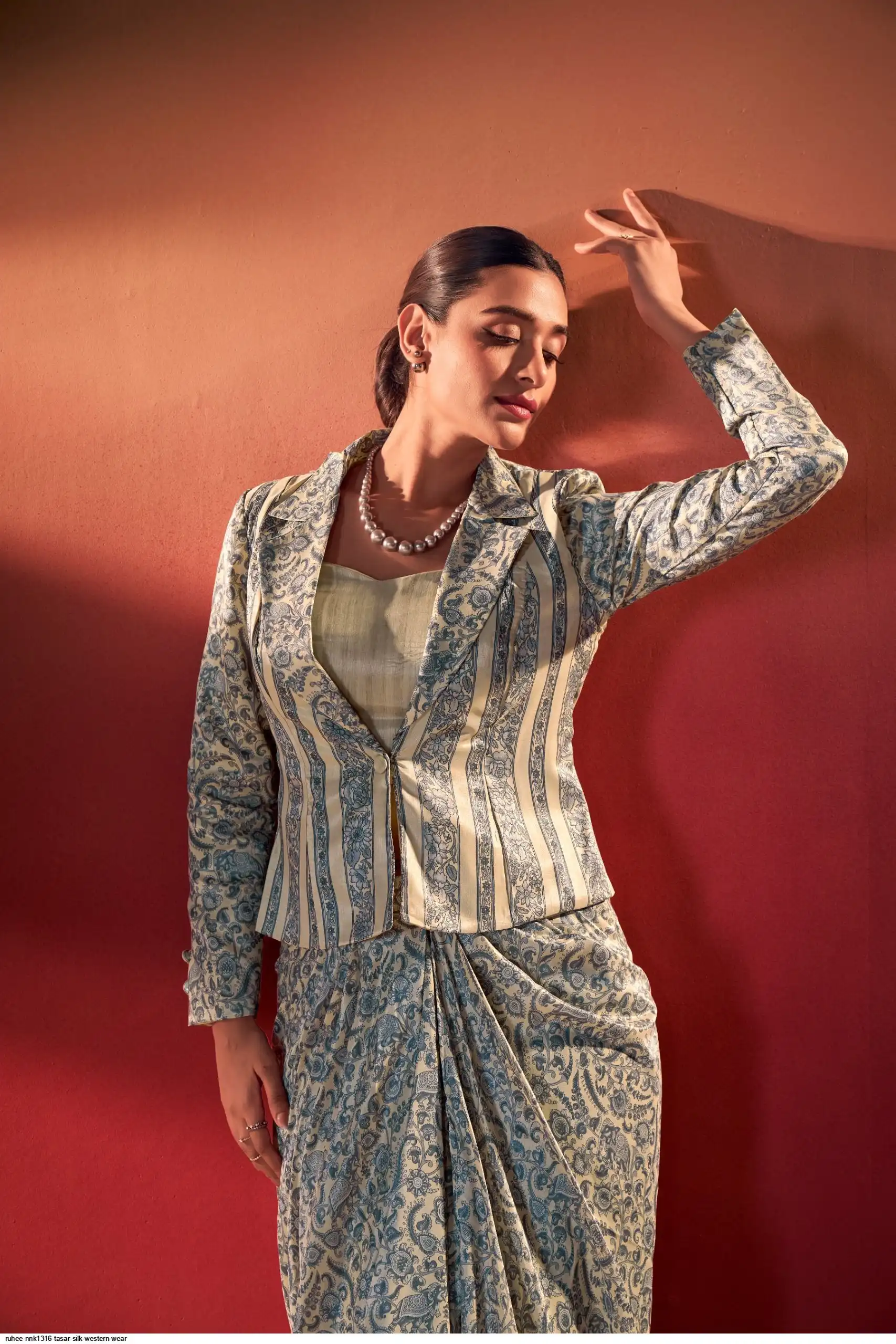 RUHEE NNK1316 TASAR SILK WESTERN WEAR 4