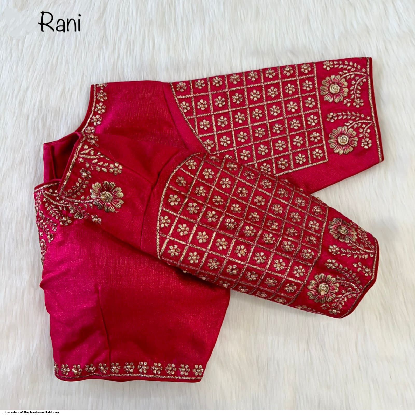 RUHI FASHION 101 FANTAM SILK JARI THREAD ROUND NECK FRONT HOOK BACK DORI  NEW READYMADE BEAUTIFUL ELEGANT ETHNIC LATEST FANCY DESIGNER WEDDING BLOUSE  BEST DESIGN AT LOW COST IN INDIA - Reewaz