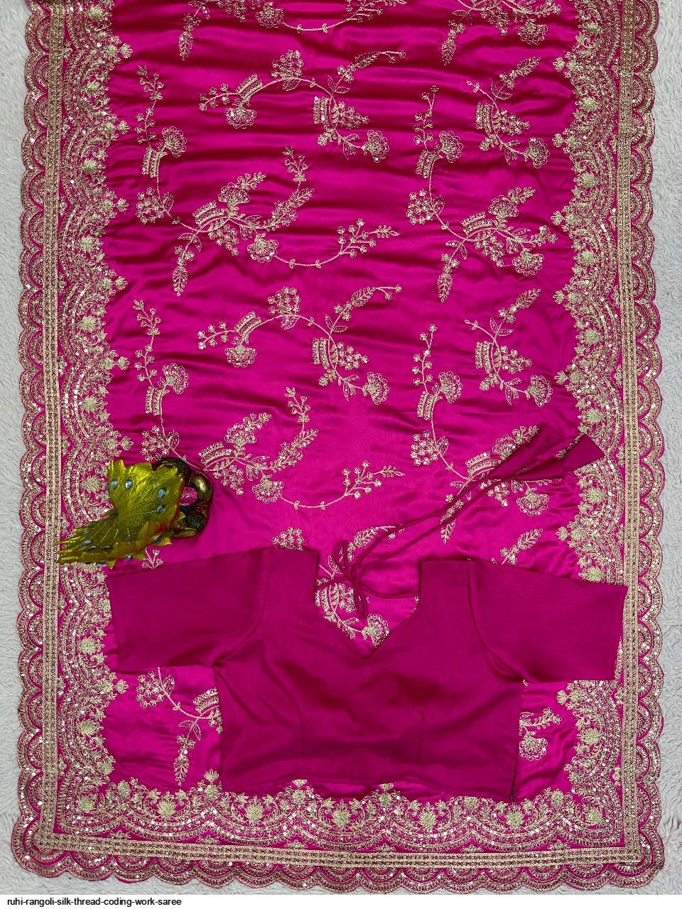 Ruhi RANGOLI SILK THREAD CODING WORK SAREE
