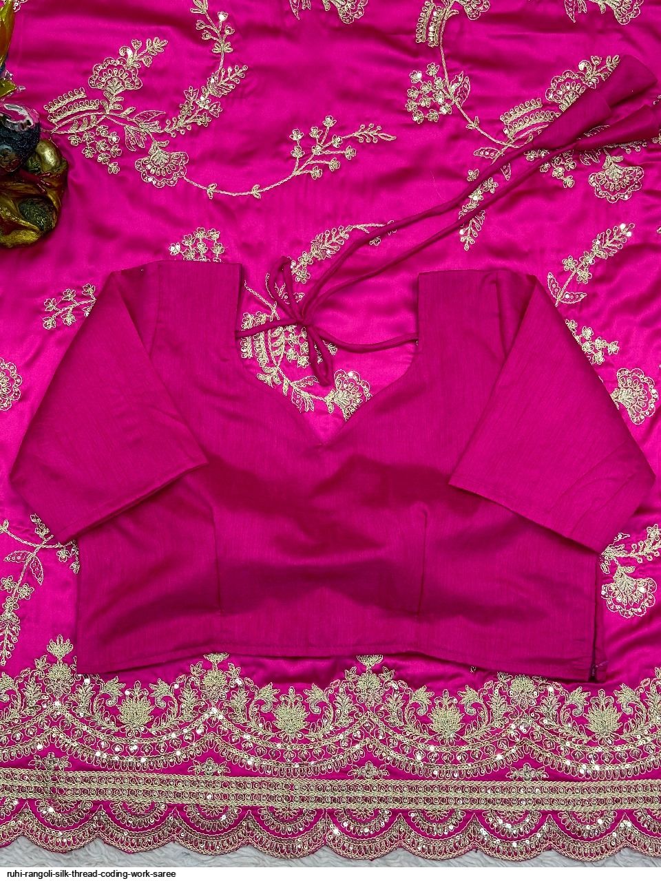 Ruhi RANGOLI SILK THREAD CODING WORK SAREE