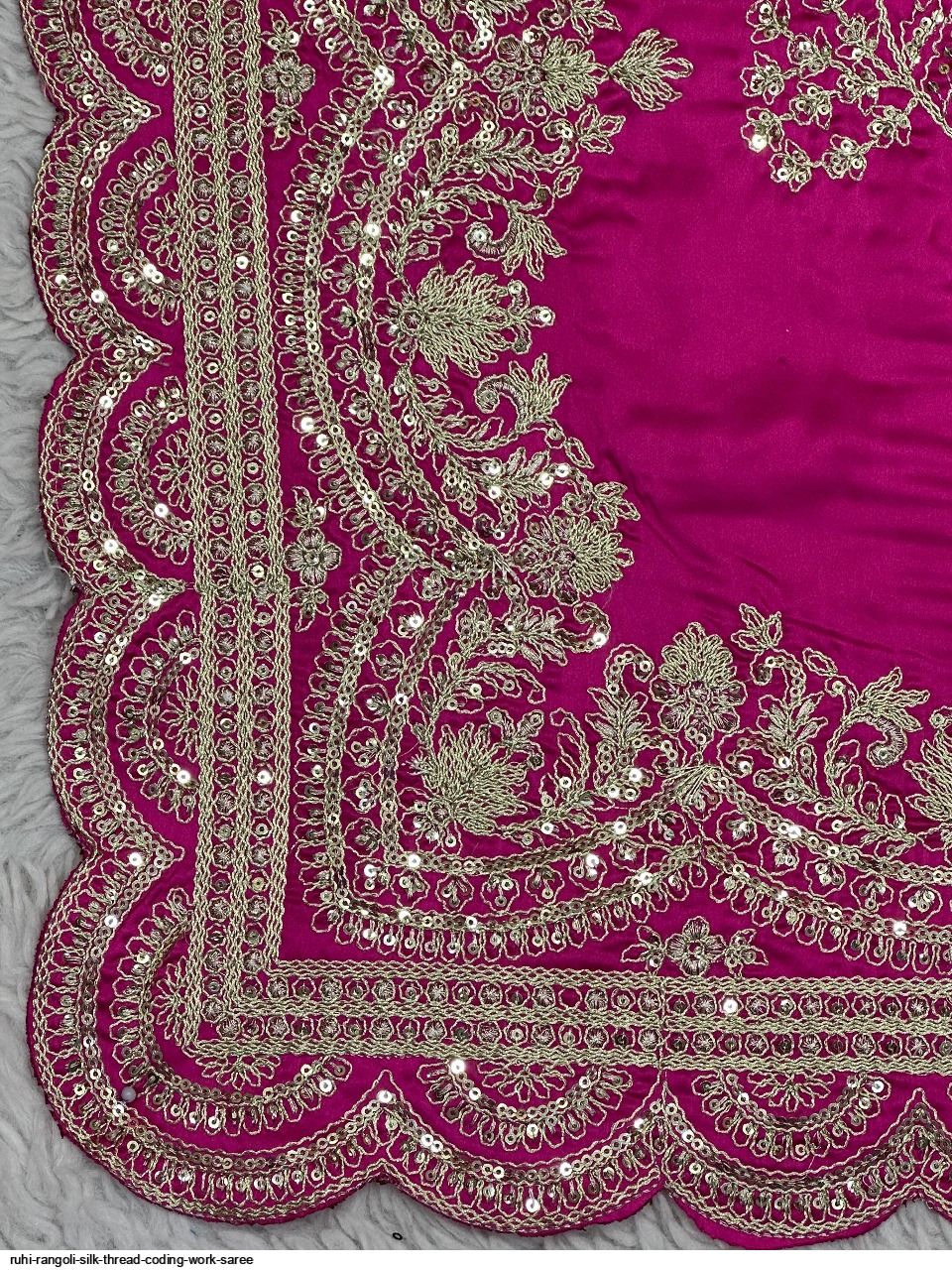 Ruhi RANGOLI SILK THREAD CODING WORK SAREE