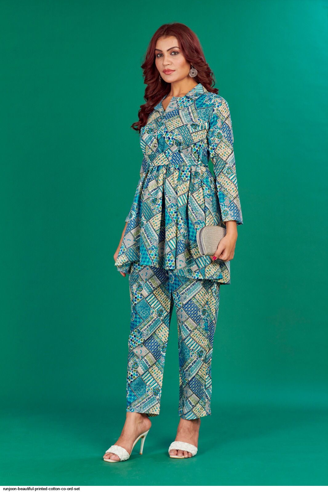 Petal Grace 100% Pure linen printed co-ord sets
