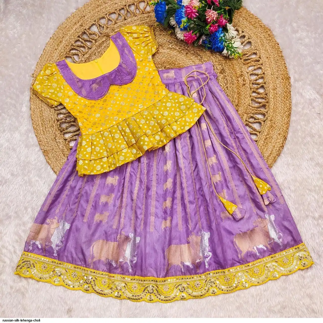 RUSSIAN SILK LEHENGA CHOLI 7