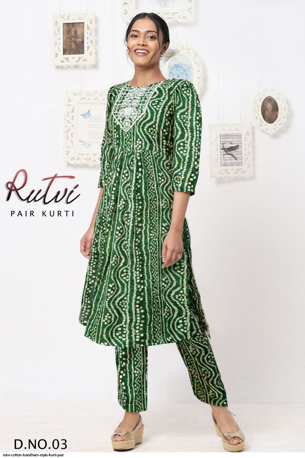 Pure Cotton Bandhani Kurti with Pant... - Swastika Fashion | Facebook