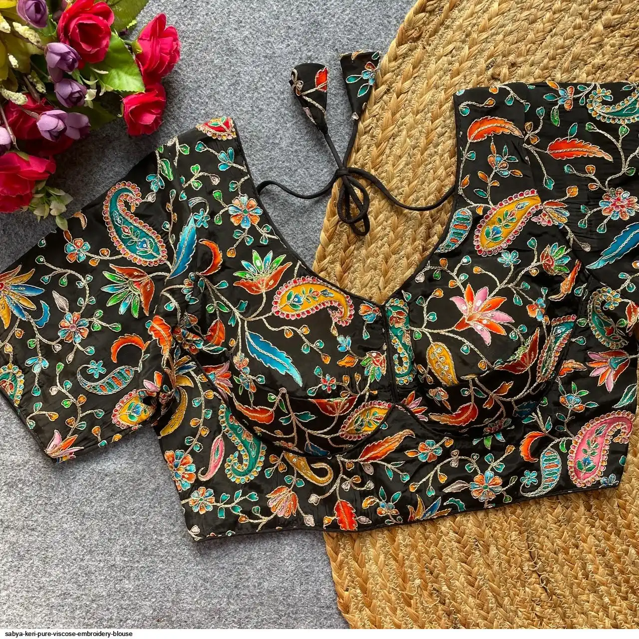 SABYA KERI PURE VISCOSE EMBROIDERY BLOUSE C