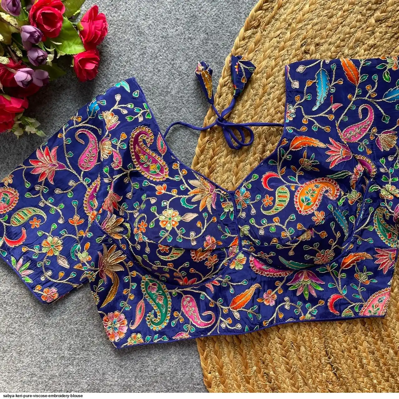 SABYA KERI PURE VISCOSE EMBROIDERY BLOUSE E