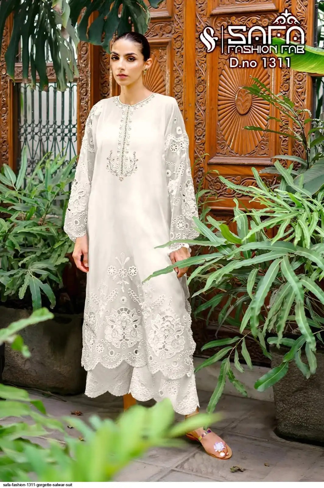 SAFA FASHION 1311 GORGETTE SALWAR SUIT