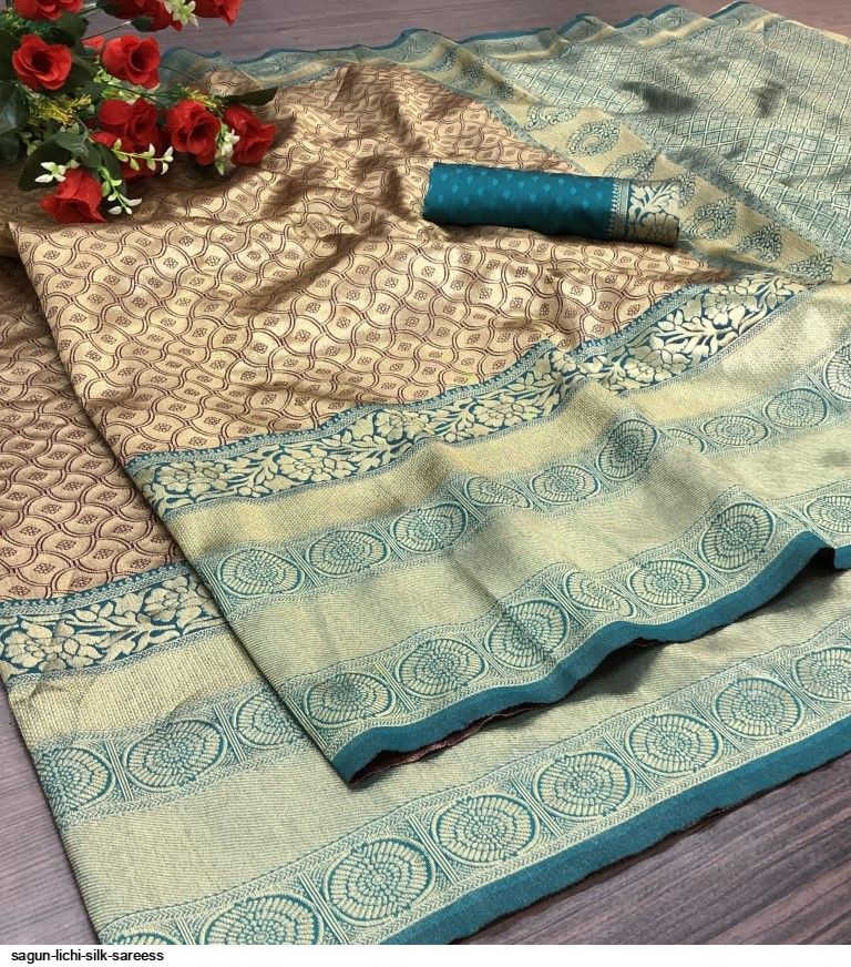 SAGUN LICHI SILK SAREESS A