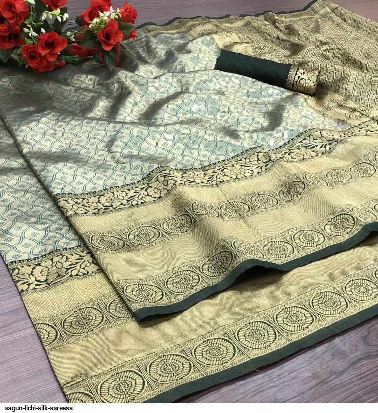 SAGUN LICHI SILK SAREESS C