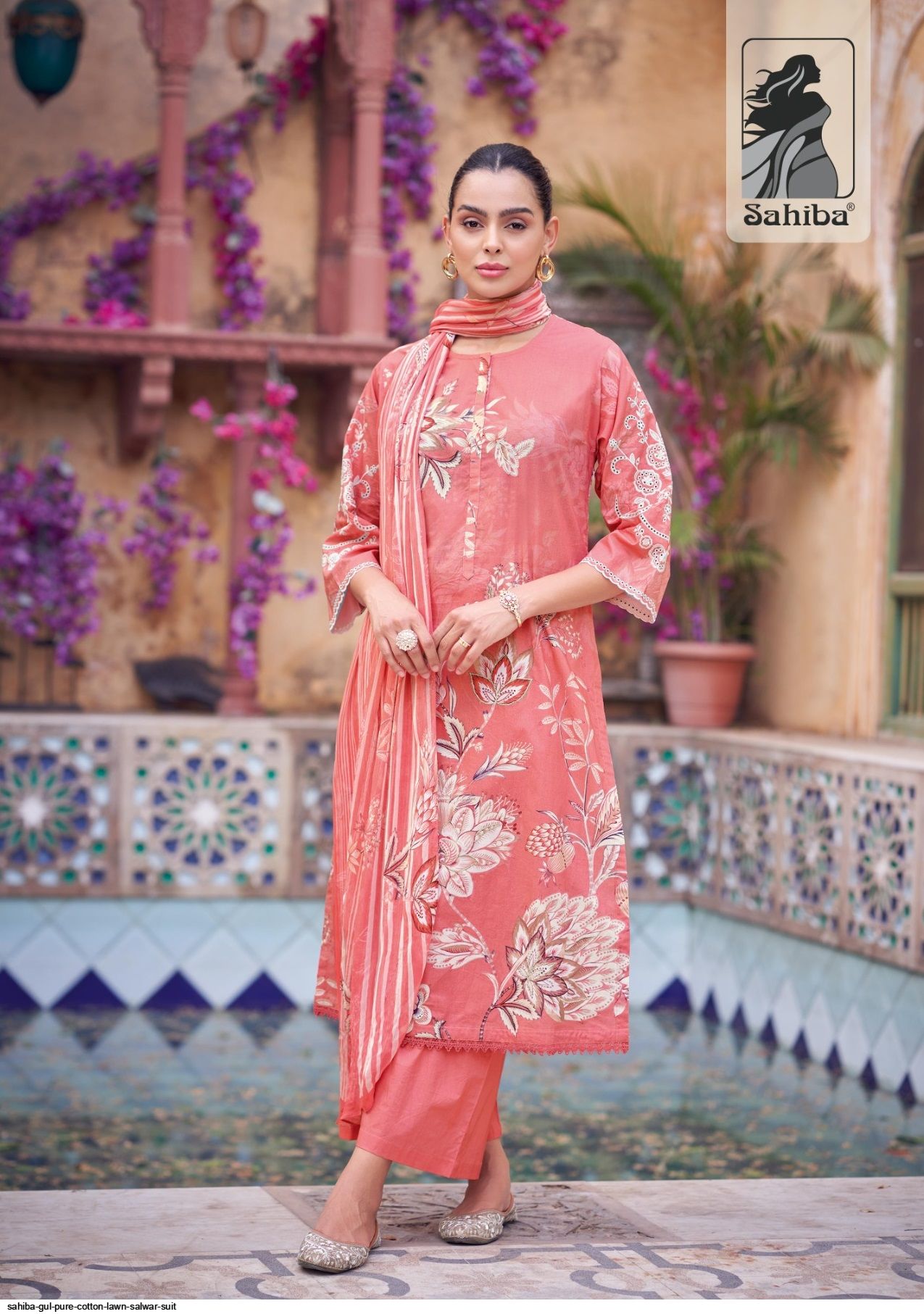 SAHIBA GUL PURE COTTON LAWN SALWAR SUIT