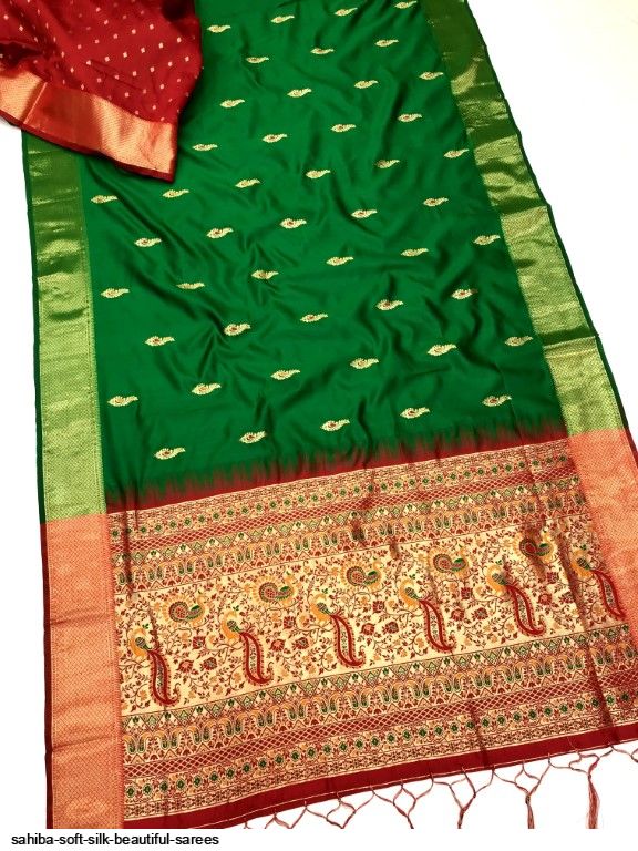 SAHIBA SOFT SILK BEAUTIFUL SAREES B