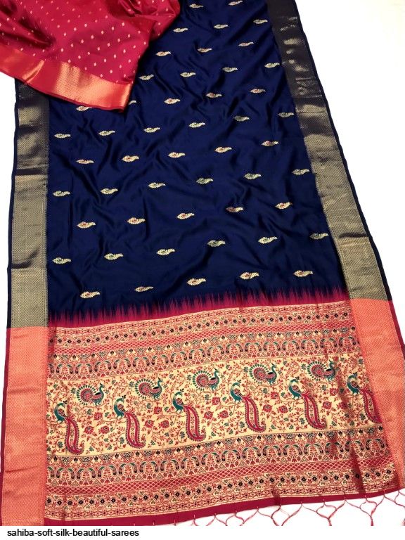 SAHIBA SOFT SILK BEAUTIFUL SAREES C