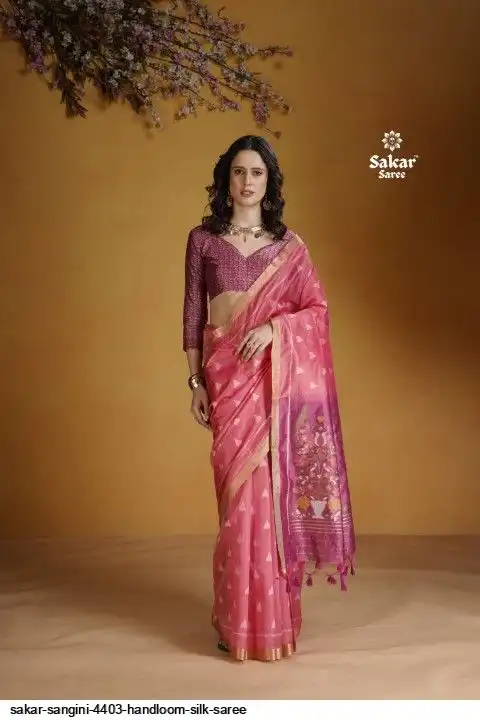 SAKAR SANGINI 4403 HANDLOOM SILK SAREE A