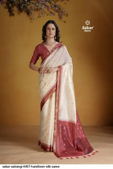 SAKAR SATRANGI 4407 HANDLOOM SILK SAREE C
