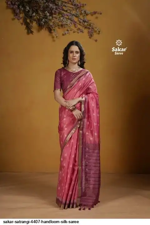 SAKAR SATRANGI 4407 HANDLOOM SILK SAREE B