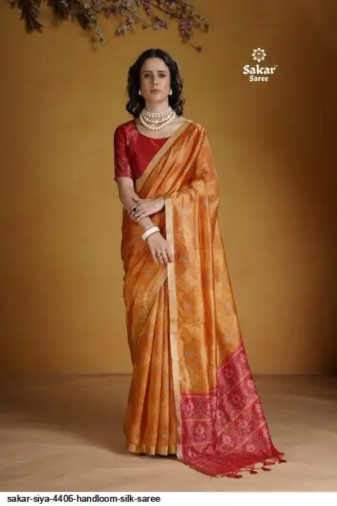 SAKAR SIYA 4406 HANDLOOM SILK SAREE F
