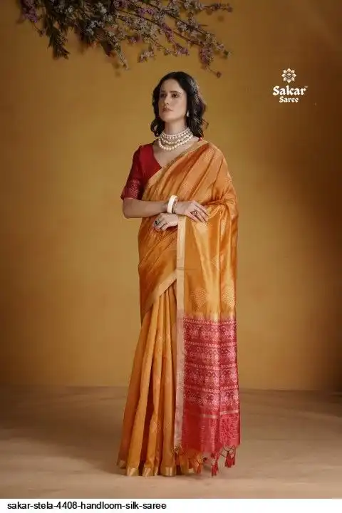 SAKAR STELA 4408 HANDLOOM SILK SAREE F