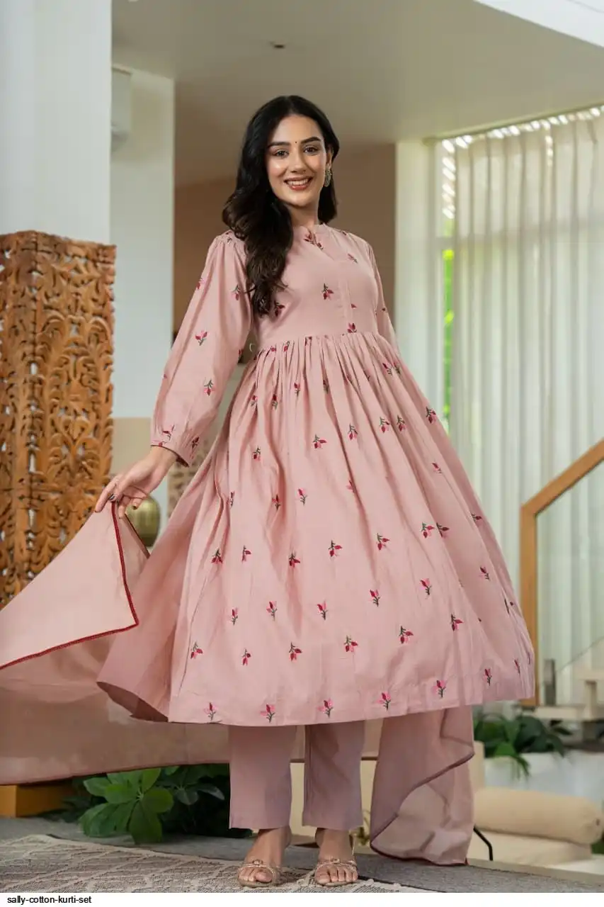 SALLY COTTON KURTI SET B