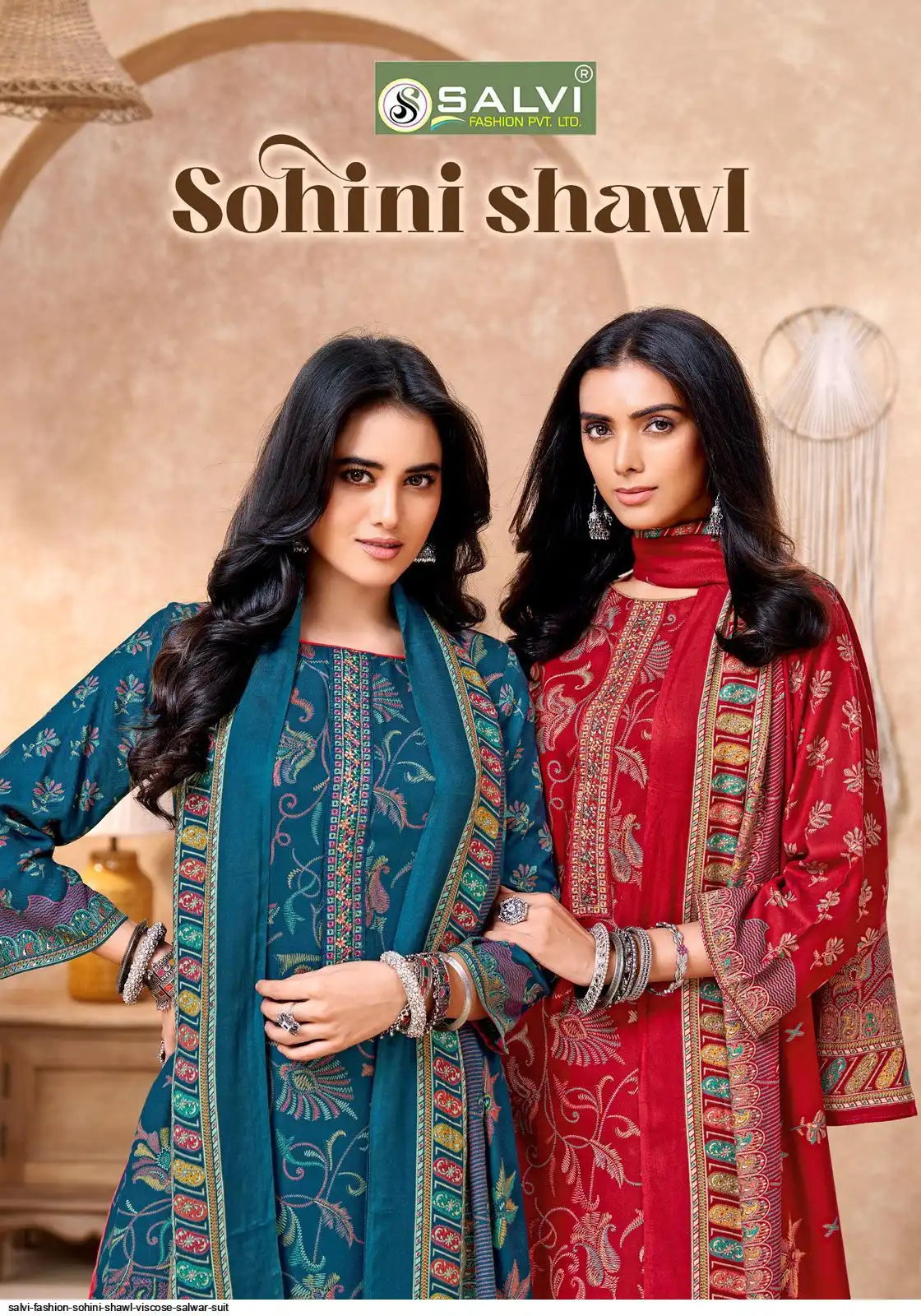 SALVI FASHION SOHINI SHAWL VISCOSE SALWAR SUIT