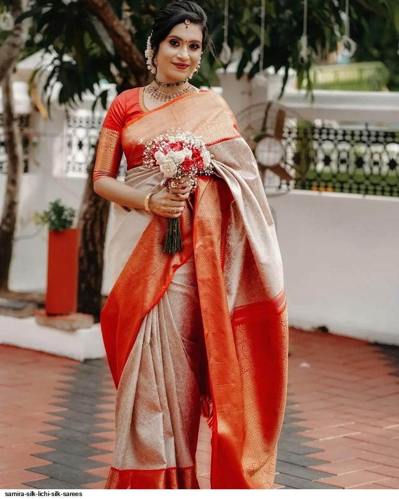 SAMIRA SILK LICHI SILK SAREES