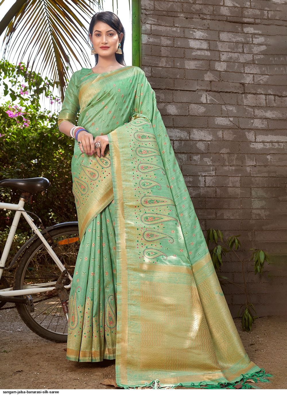 SANGAM JALSA BANARASI SILK SAREE