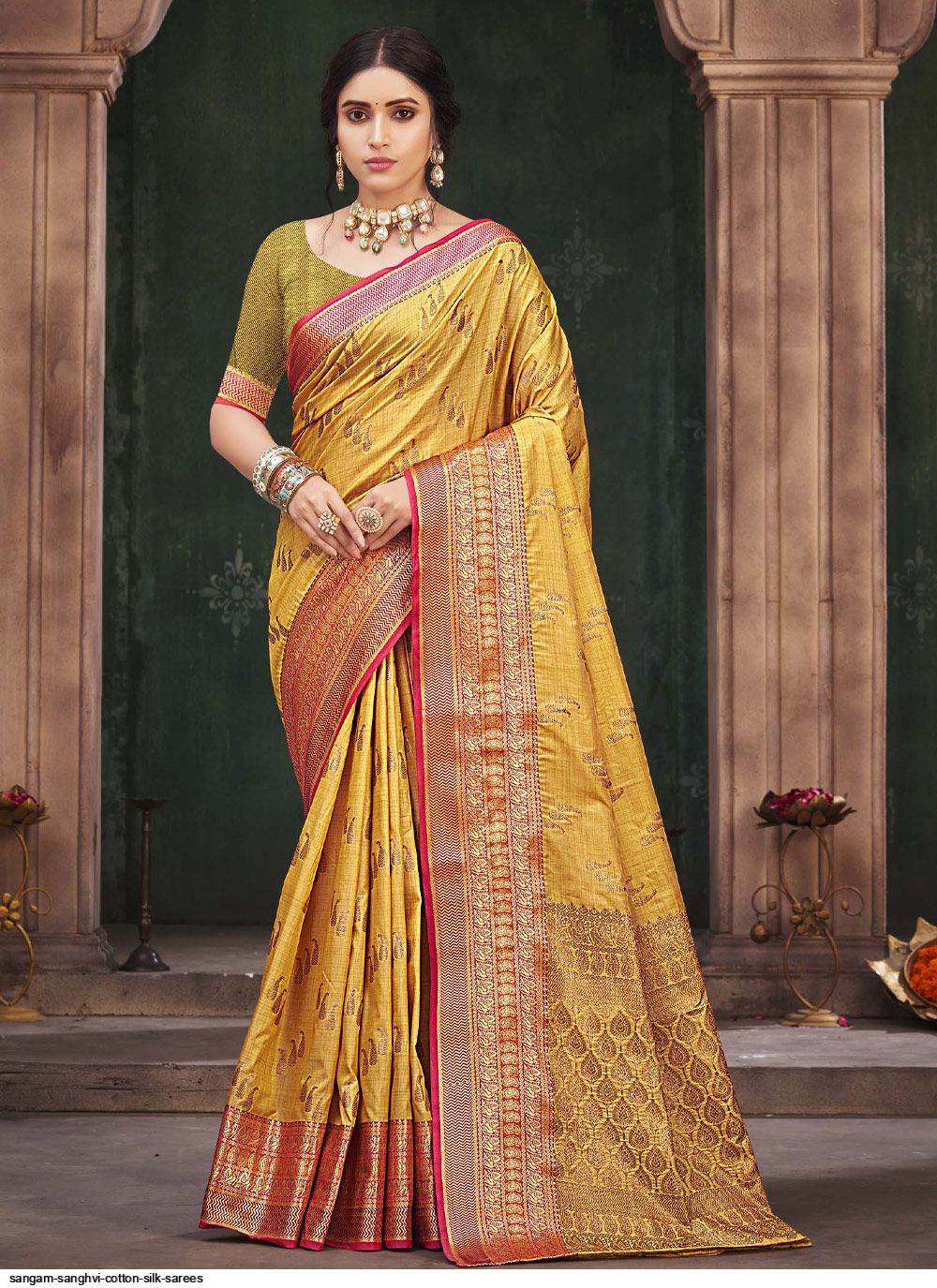 SANGAM sanghvi COTTON SILK SAREES