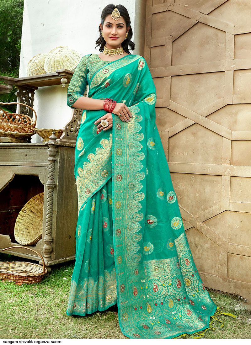 SANGAM SHIVALIK ORGANZA SAREE