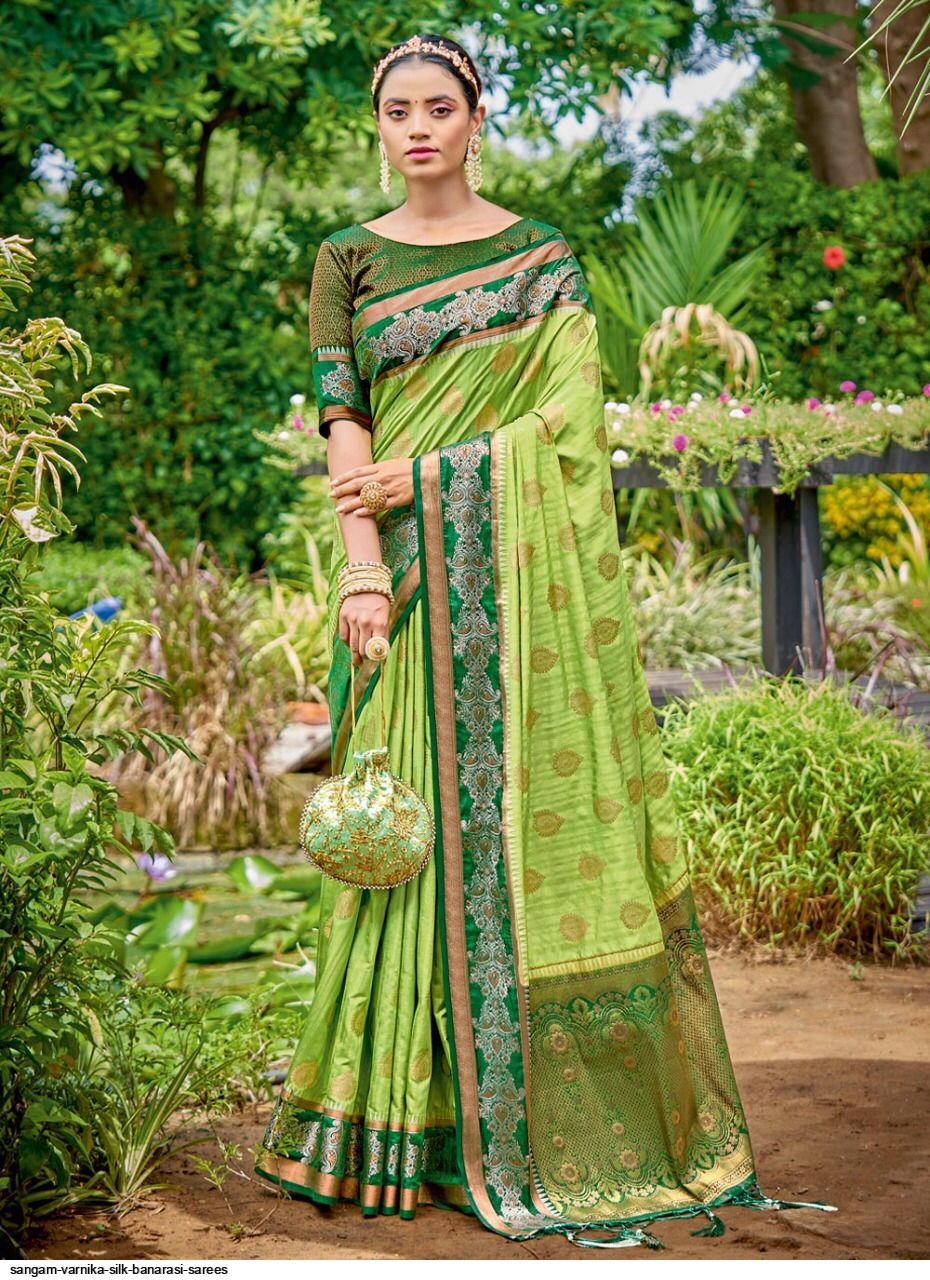 SANGAM VARNIKA SILK BANARASI SAREES 1003