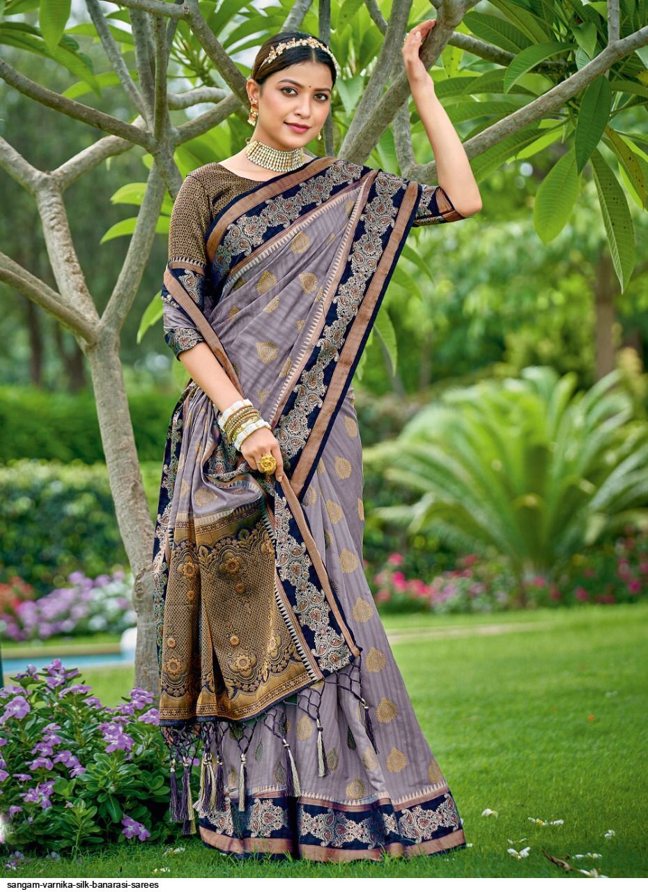 SANGAM VARNIKA SILK BANARASI SAREES 1006