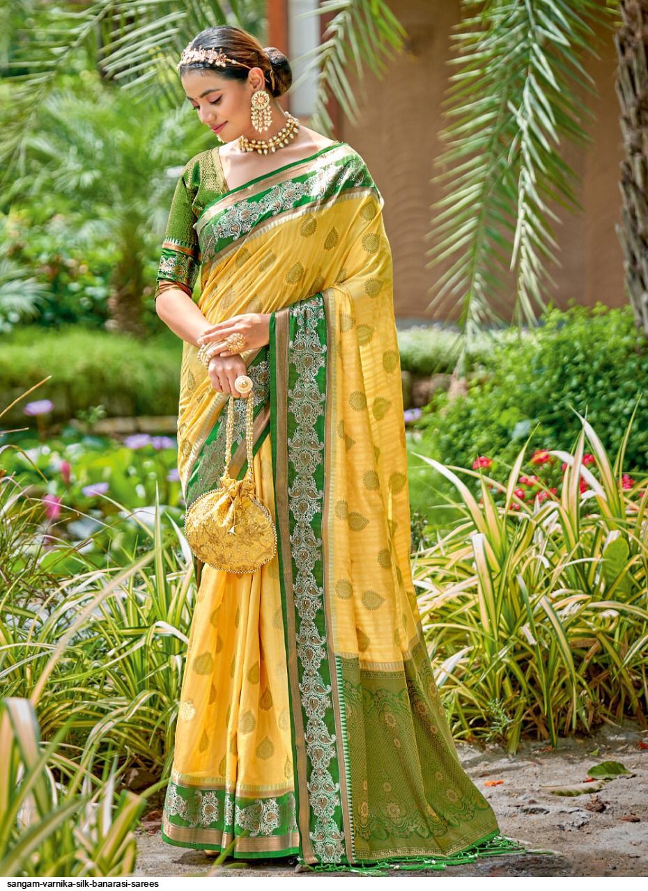 SANGAM VARNIKA SILK BANARASI SAREES 1005