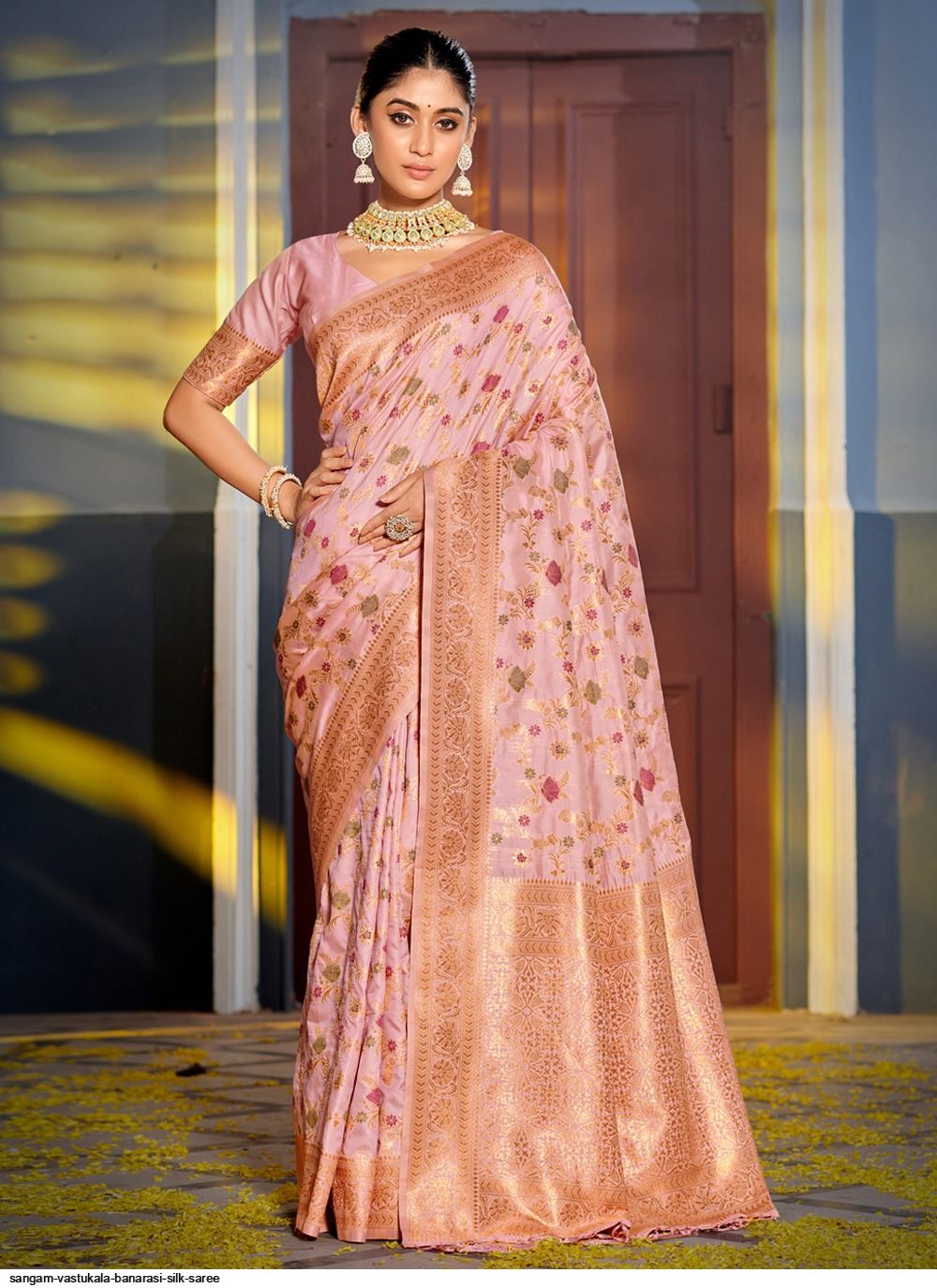 SANGAM VASTUKALA BANARASI SILK SAREE 5121