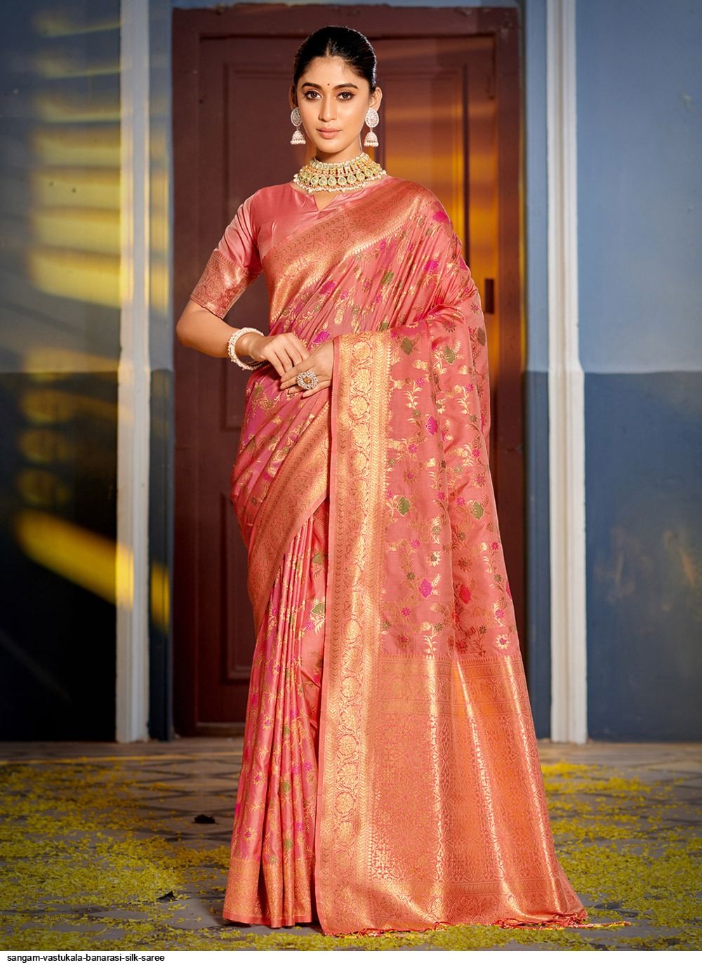 SANGAM VASTUKALA BANARASI SILK SAREE 5118