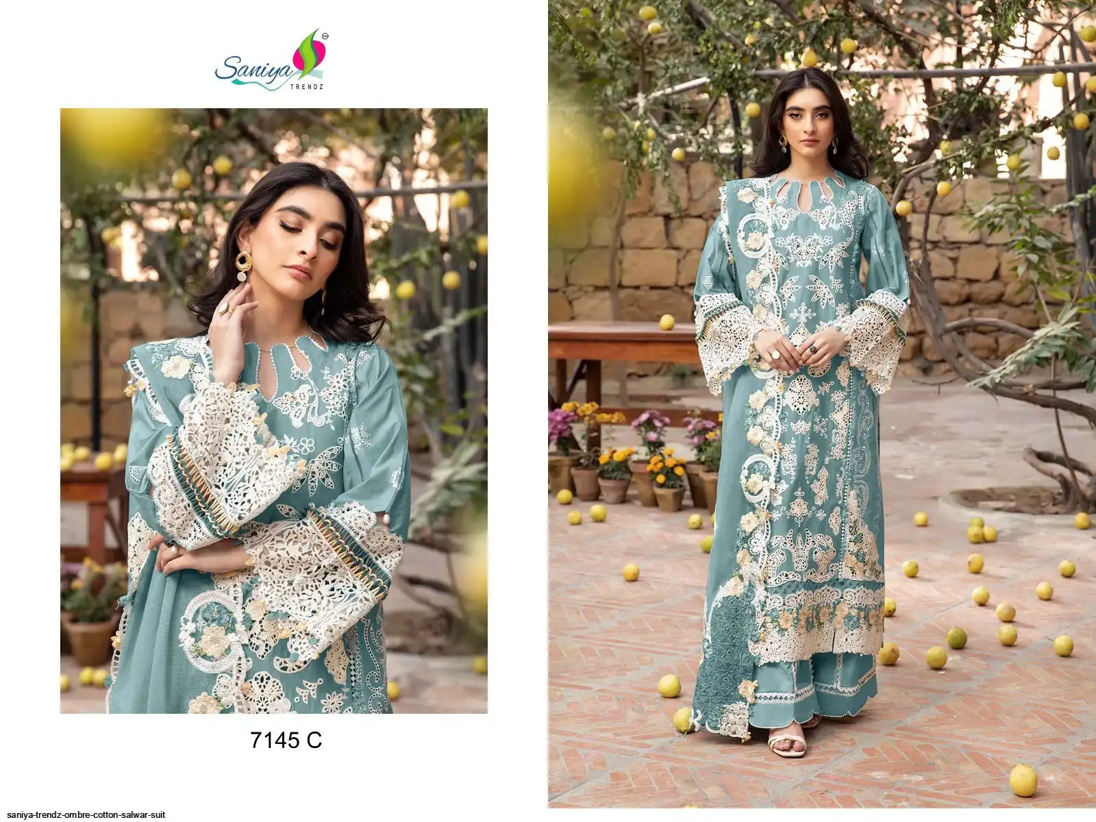 SANIYA TRENDZ OMBRE COTTON SALWAR SUIT