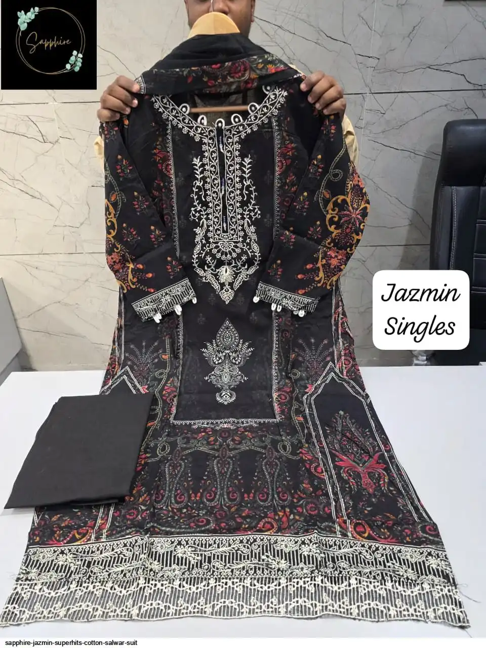 SAPPHIRE JAZMIN SUPERHITS COTTON SALWAR SUIT 009