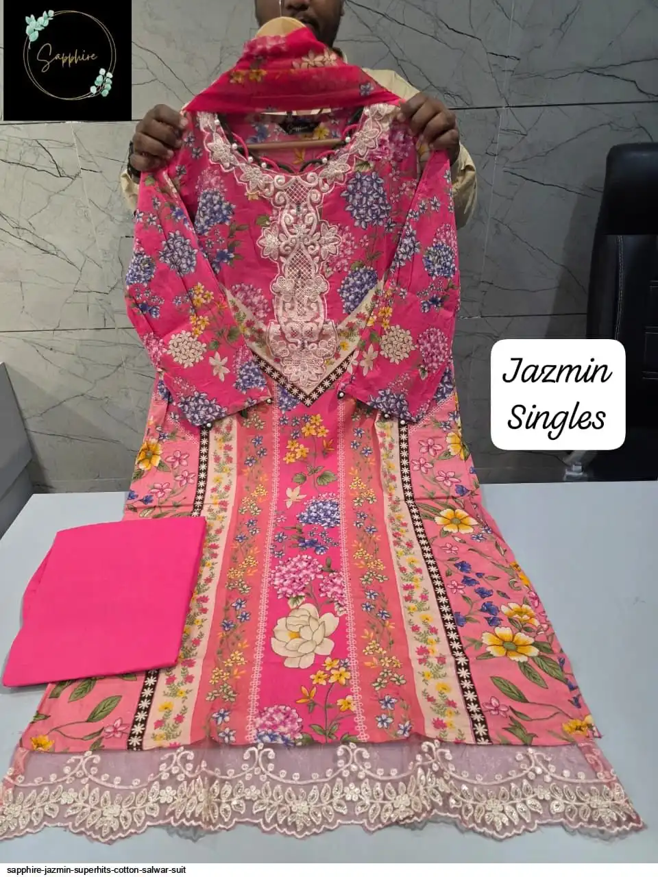 SAPPHIRE JAZMIN SUPERHITS COTTON SALWAR SUIT 015