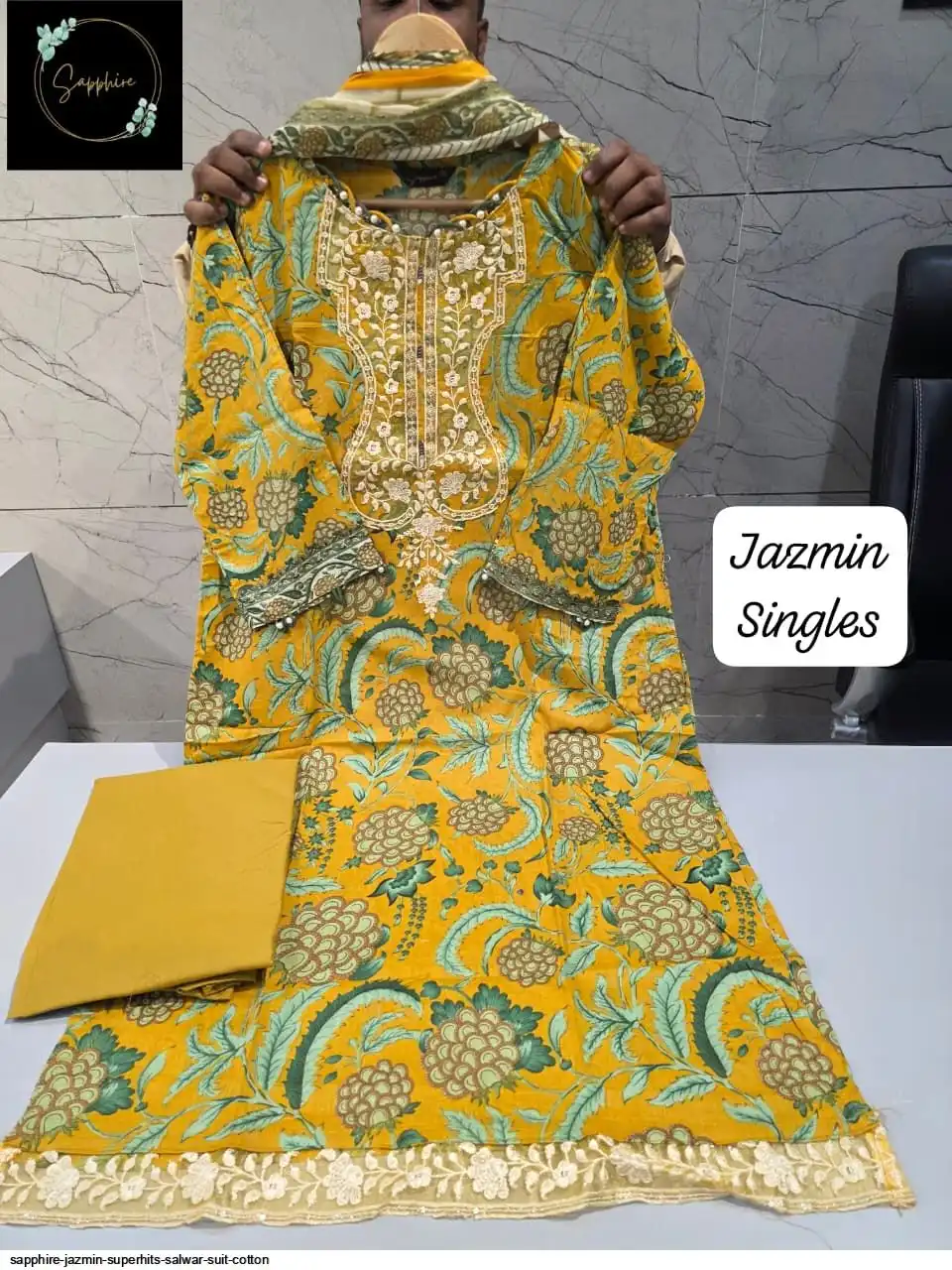 SAPPHIRE JAZMIN SUPERHITS SALWAR SUIT COTTON 114