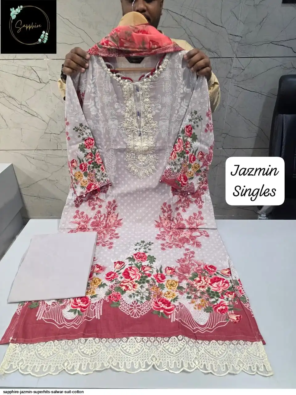 SAPPHIRE JAZMIN SUPERHITS SALWAR SUIT COTTON 123