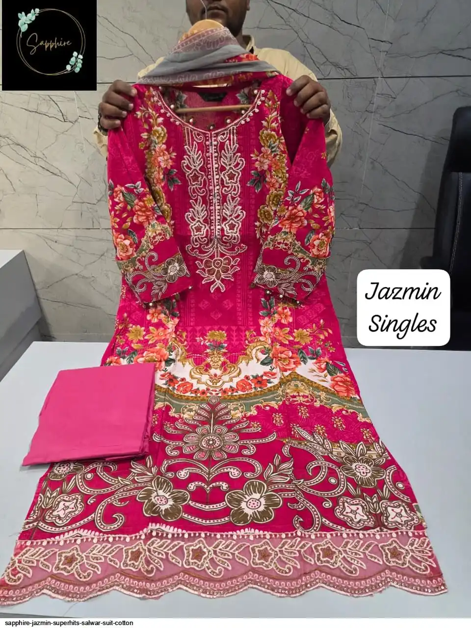 SAPPHIRE JAZMIN SUPERHITS SALWAR SUIT COTTON 125