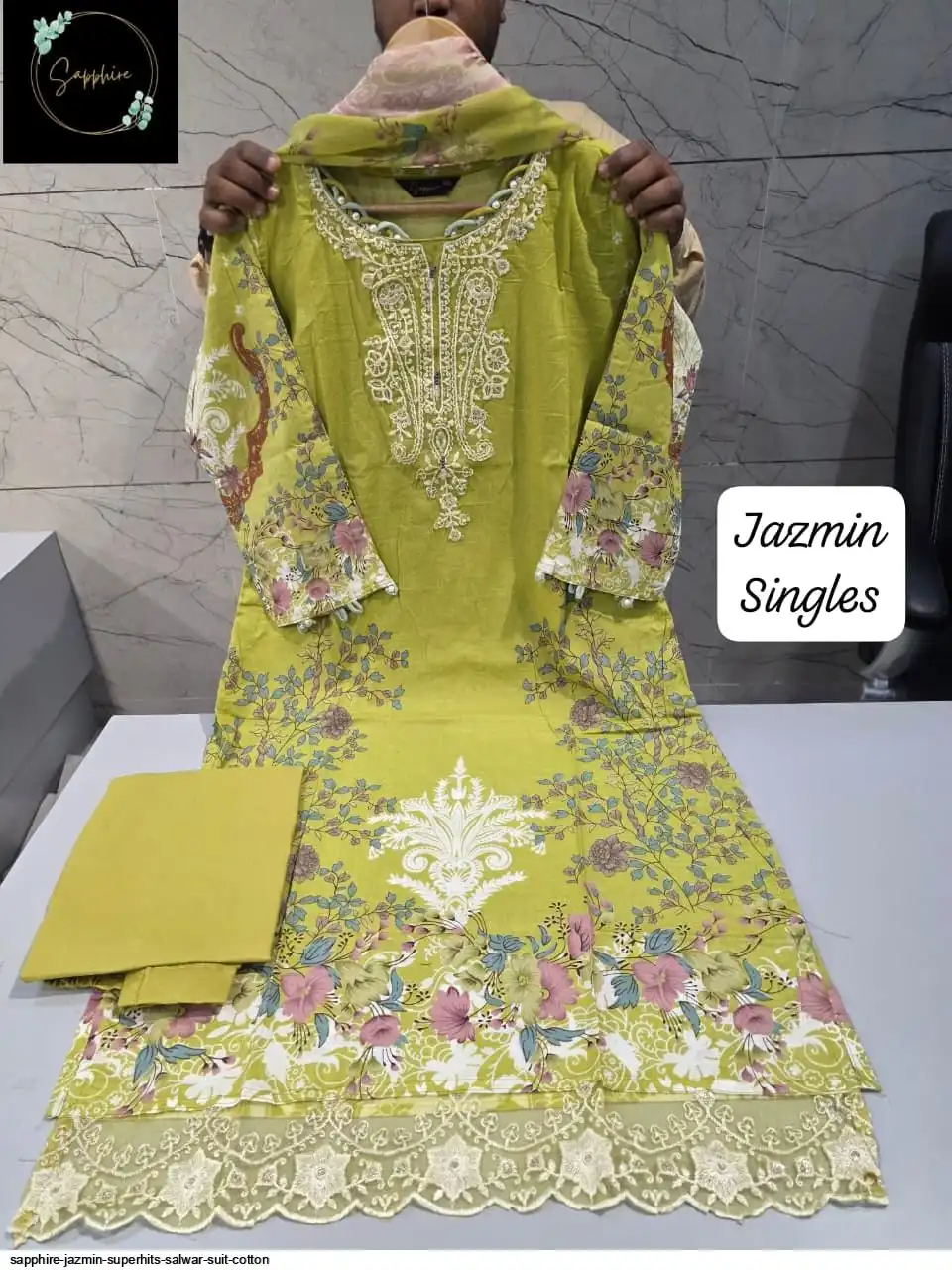 SAPPHIRE JAZMIN SUPERHITS SALWAR SUIT COTTON 129