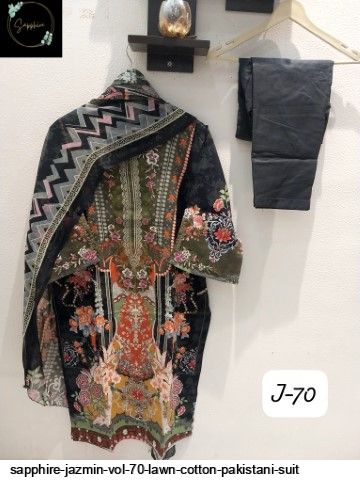 SAPPHIRE JAZMIN VOL 70 LAWN COTTON PAKISTANI SUIT A