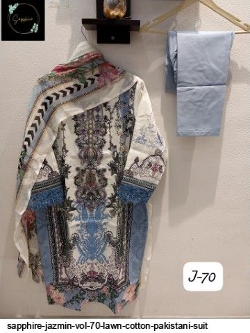 SAPPHIRE JAZMIN VOL 70 LAWN COTTON PAKISTANI SUIT G