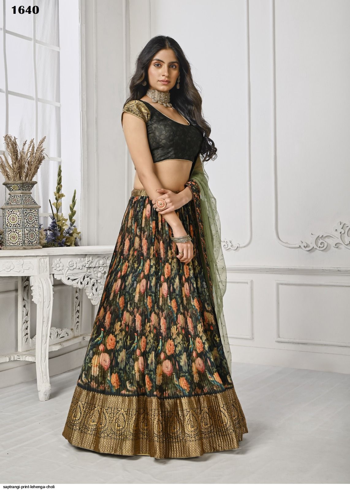 high quality for sale Attarctive Dusty Dark Green Lehenga Choli Malay Silk  With Embroidary Work Bridal chaniya choli For Woman With Dupatta, Indian  Wedding choli | kulmak.com