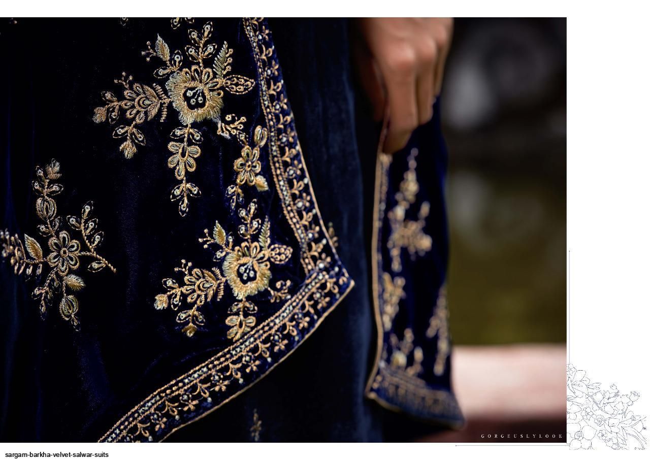 SARGAM BARKHA VELVET salwar suits