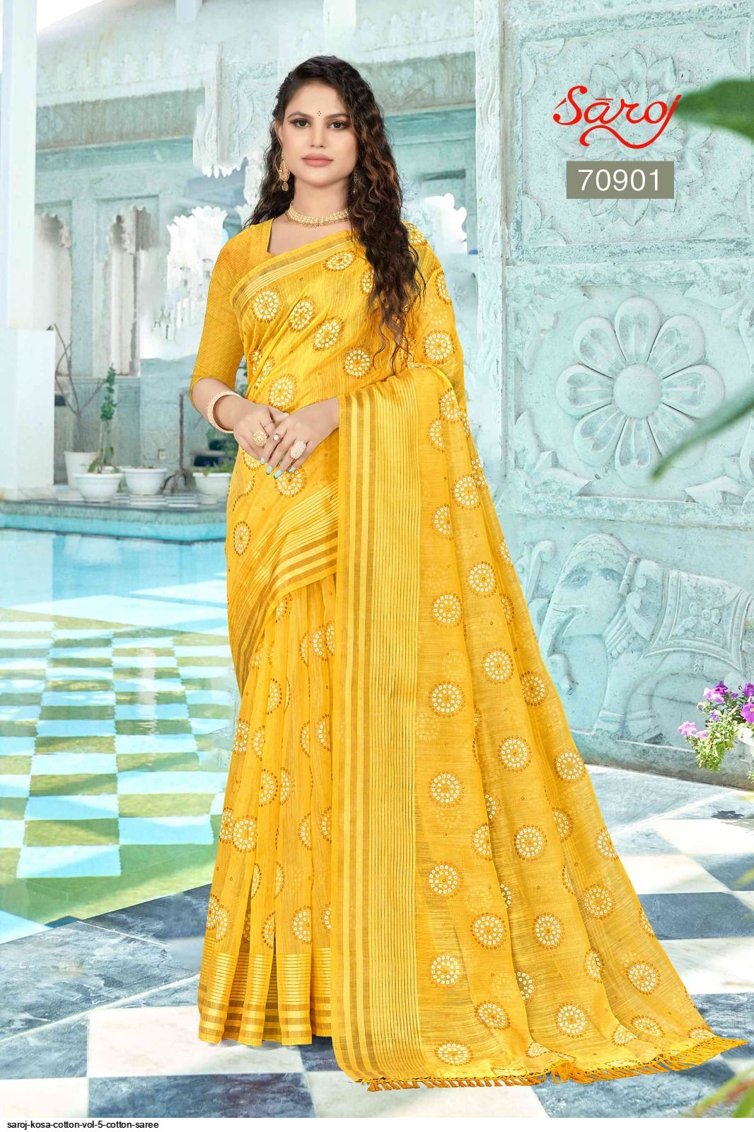 Buy Marabout kosa silk saree with unstitching blouse at Amazon.in